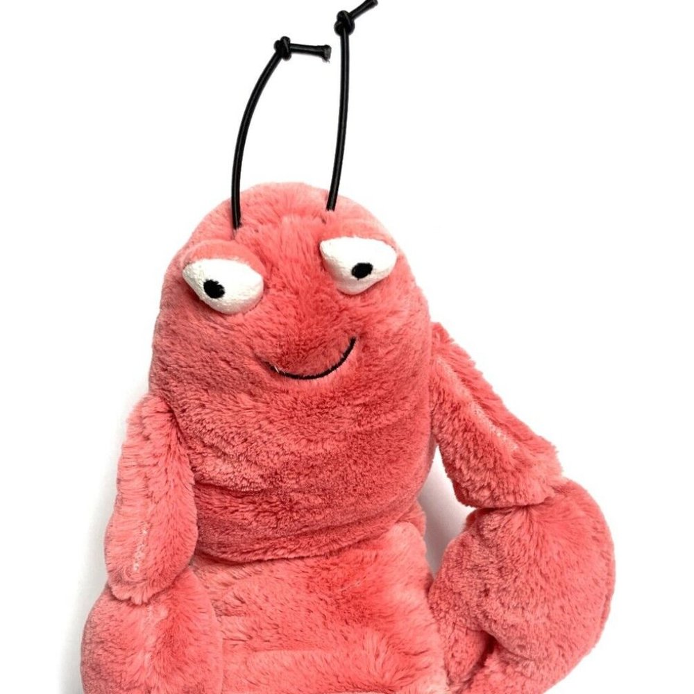Jellycat London Larry The Red Lobster Plush Stuffed Corduroy Toy 15" SO SOFT